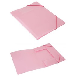 Папка на резинке А4 с карманом для визитки Gems GEMPR05PIN 0,50 мм розовый аметист (1014880) Бюрократ