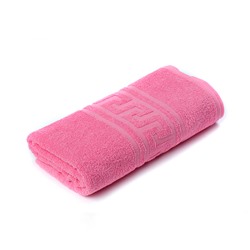 Полотенце махровое гладкокрашенное - Ярко-розовый