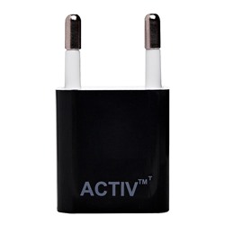 Адаптер Сетевой Activ Clean Line (повр. уп.) USB 1,5A/7,5W (black)