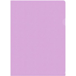 Папка-уголок (плотная) 180мкр Pastel -EPAST/VIO 180мкм фиолетовая (1604322) Бюрократ