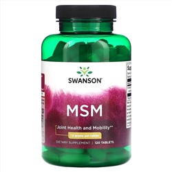 Swanson, МСМ, 1,5 г, 120 таблеток
