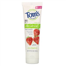 Tom's of Maine, Children's, Fluoride Toothpaste, Silly Strawberry,  5.1 oz (144 g)