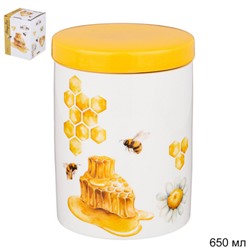 Банка с крышкой Honey Bee Lefard 650 мл / 133-346 /уп 12/