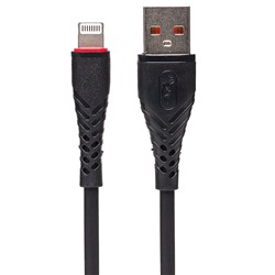 Кабель USB - Apple lightning SKYDOLPHIN S02L (повр. уп)  100см 3A  (black)