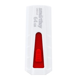 Флэш накопитель USB 64 Гб Smart Buy IRON 3.0 (white/red)