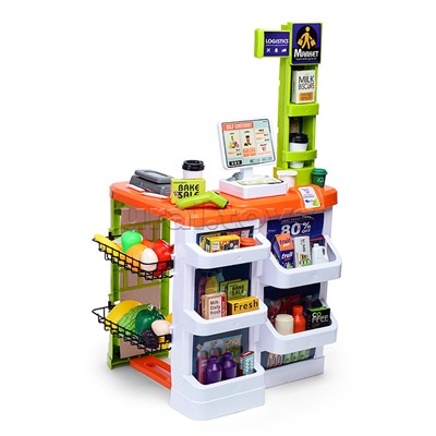 Игровой набор "Супермаркет" со звуком и корзиной для покупок, в коробке