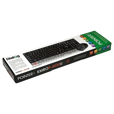 Беспроводной набор Dialog Pointer RF KMROP-4030U мембранная клавиатура+мышь (black)