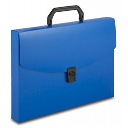 Портфель пластиковый А4 35 мм BPP01BLUE 0.7мм синий (816261) Бюрократ