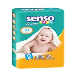 Подгузники «Senso baby» Ecoline Mini (3-6 кг), 52 шт