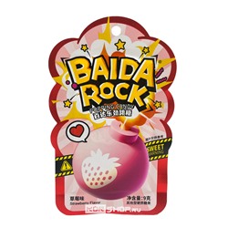 Карамель взрывная со вкусом клубники Popping Candy Baida Rock, Китай, 9 г