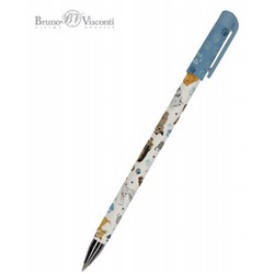 Ручка шариковая 0.5 мм "HappyWrite. Собаки" синяя 20-0215/65 Bruno Visconti