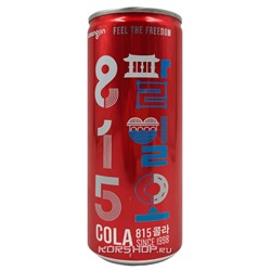 Газированный б/а напиток Кола Cola 815 Woongjin, Корея, 250 мл
