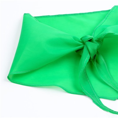 Галстук пионерский, 100% п/э, цвет зелёный, 120 × 26 см