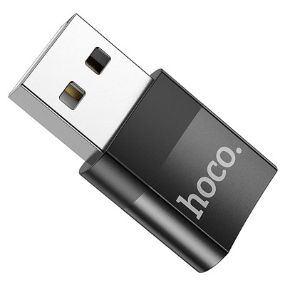 Адаптер Hoco UA17 USB2.0/Type-C (black)
