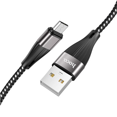 Кабель USB - micro USB Hoco X57 Blessing  100см 2,4A  (black)