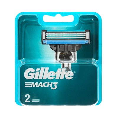 Сменные кассеты Gillette Mach3, 3 лезвия, 2 шт