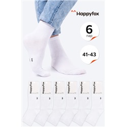 6 пар носков средней высоты Happy Fox