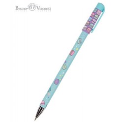 Ручка шариковая 0.5 мм "HappyWrite.My Sweet. Mакаруны" синяя 20-0215/51 Bruno Visconti
