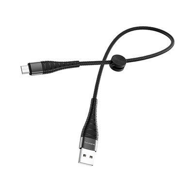 Кабель USB - micro USB Borofone BX32 Munificent (повр. уп)  25см 2,4A  (black)
