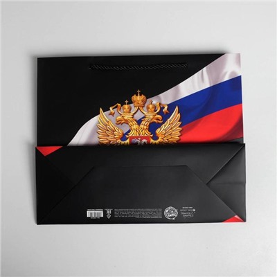 Пакет подарочный, упаковка, «Россия», 32 х 26 х 12 см