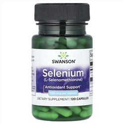 Swanson, SeMSC селен, 200 мкг, 120 капсул