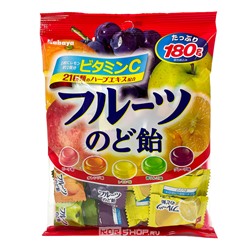 Карамель ассорти 5 фруктовых вкусов Kabaya, Япония, 180 г Акция