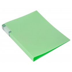 Папка скоросшиватель пластиковая с карманом Gems зеленый турмалин 0.7мм GEM07PGRN (1014429) Бюрократ