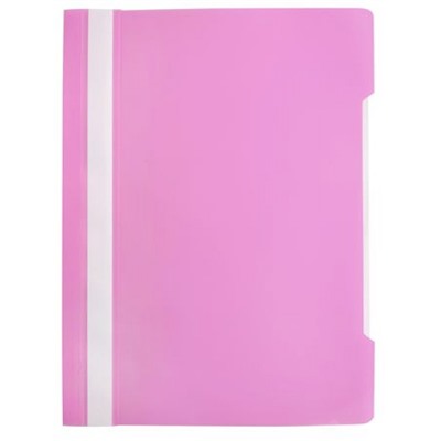 Скоросшиватель А4 пластиковый Pastel -PSLPAST/PINK розовый (1481358) Бюрократ