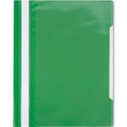 Скоросшиватель А4 пластиковый с карманом на лицевой стороне зеленый PS-K20grn (816315) Бюрократ