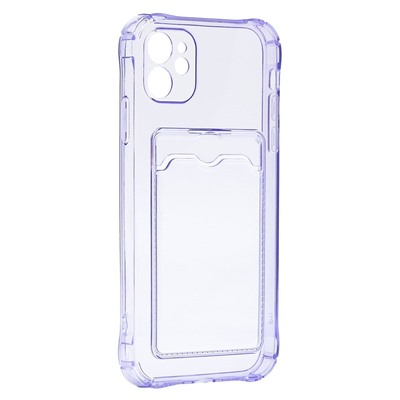 Чехол-накладка - SC276 с картхолдером для "Apple iPhone 11" (violet)