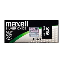 Элемент серебряно-цинковый Maxell 319, SR527SW (10) (100)