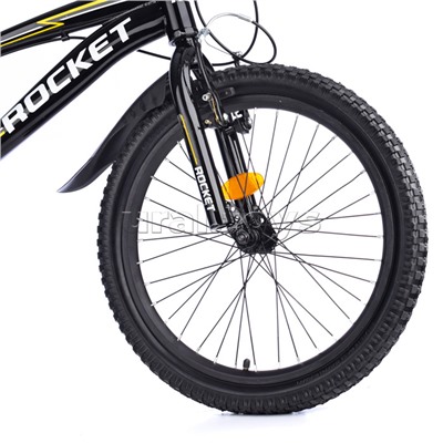 Велосипед 20" Rocket 115-1, цвет черный/желтый