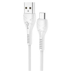 Кабель USB - micro USB Hoco X37 Cool power  100см 2,4A  (white)