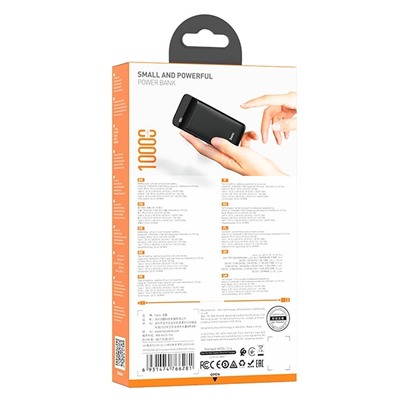 Внешний аккумулятор Hoco J89 PD QC 10000mAh Type-C/USB/Type-C (black)