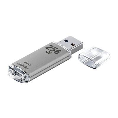 Флэш накопитель USB 256 Гб Smart Buy V-Cut 3.0 (silver)