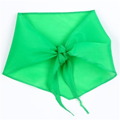 Галстук пионерский, 100% п/э, цвет зелёный, 120 × 26 см