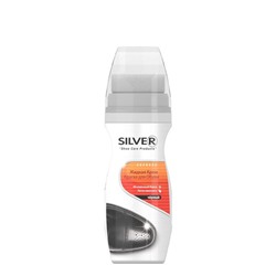 Крем-краска для обуви Silver, цвет чёрный, 75 мл