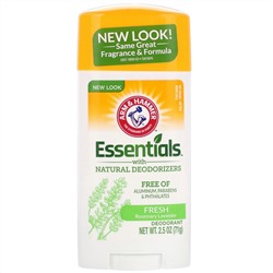 Arm & Hammer, Essentials Natural — дезодорант, для мужчин и женщин, свежий аромат, 2,5 унции (71 г)