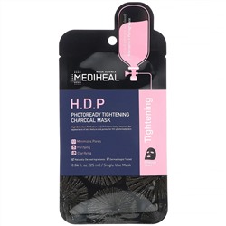 Mediheal, H.D.P., угольная маска, для повышения упругости кожи, 5 шт., по 25 мл (0,84 жидк. унции)