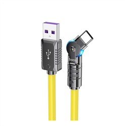 Кабель USB - Type-C Hoco U118 100W 120см 5A  (yellow)