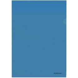 Папка-уголок (плотная)  А4 "Glossy Classic" 50153 полупрозрачная синяя Erich Krause