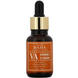 Cos De BAHA, VA, сыворотка с витамином C, 15% аскорбиновой кислотой, 30 мл (1 жидк. унция)