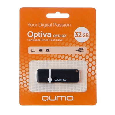 Флэш накопитель USB 32 Гб Qumo Optiva OFD-02 (black)