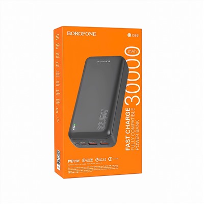 Внешний аккумулятор Borofone BJ38B 22.5W+PD20W 30000mAh Micro/Type-C/2USB/Type-C (black)