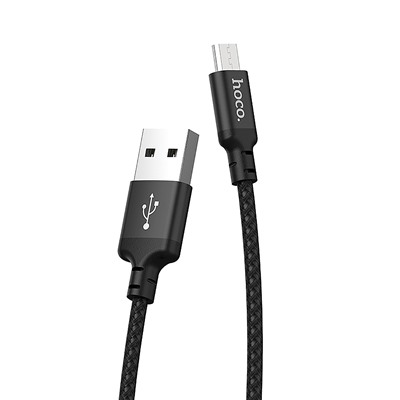 Кабель USB - micro USB Hoco X14 Times Speed  200см 2A  (black)