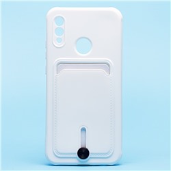 Чехол-накладка - SC304 с картхолдером для "Huawei Honor 10 Lite/P Smart 2019" (white) (208687)