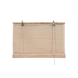 Бамбуковая рулонная штора, 140х160 см, цвет натуральный