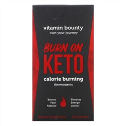 Vitamin Bounty, Burn On Keto, Calorie Burning Thermogenic, 60 Capsules