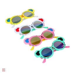 Очки солнцезащитные детские, пластик, 143x51мм, 4 цвета