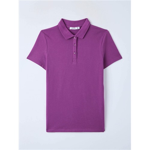 Однотонная футболка-поло Фиолетовый Размер XL IT /  48 RUS